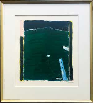 Reinier Lucassen - litho Nieuwe-Figuratie - 1979 - ingelijst. verkocht voor € 145!