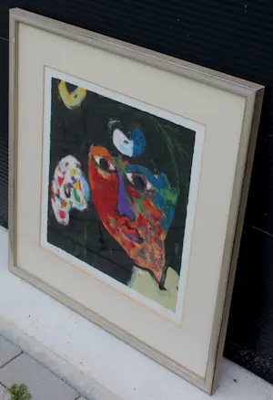 Buy Eugène Brands - Ingelijste litho: "de schilder"? Bid from 350!