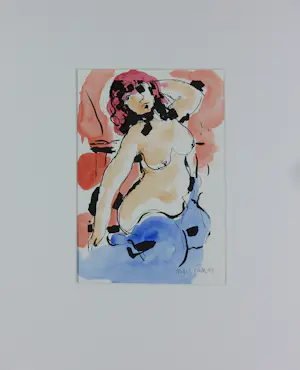 Marc Jonk - Set van vier mooie aquarellen - Vrouwelijk naakt kopen? Bied vanaf 120!