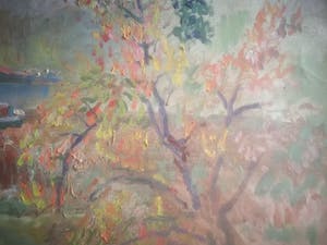 Klaas de Poel - Boten. Oever met treurwilg. kopen? Bied vanaf 49!