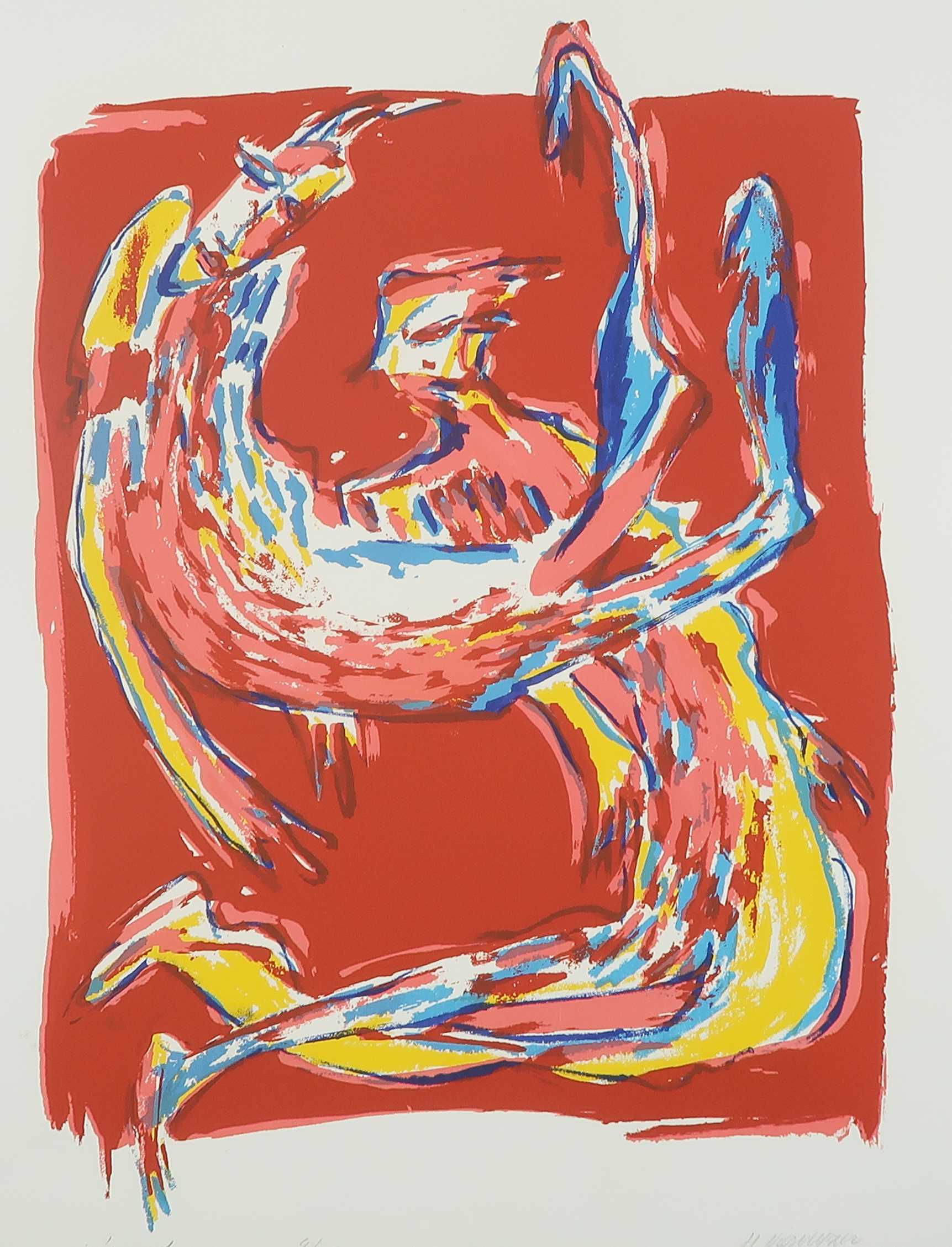 Henk Vierveijzer - Zeefdruk, In 't rood kopen? Bied vanaf 1!