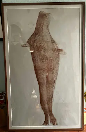 Joseph Beuys - Zeldzame Grote lithografie "Robbe", 11/100 provenance Christie's kopen? Bied vanaf 2200!