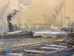 Wim Bos - Rotterdams havengezicht kopen? Bied vanaf 1!