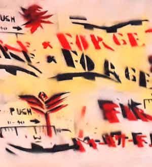 Herman Brood - schilderij op papier, Forget, ingelijst + HB-M certificaat verkocht voor € 350!