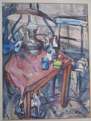 Jan Peeters - Aquarel kopen? Bied vanaf 80!