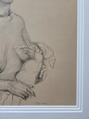 Aat Veldhoen - Afrikaanse vrouw met kind. Prachtige lijst. kopen? Bied vanaf 119!