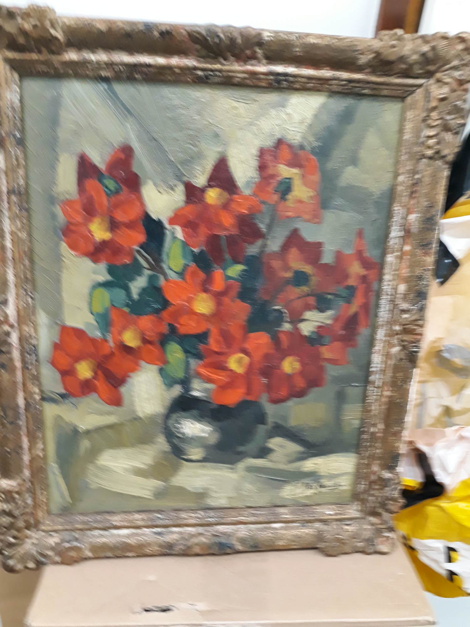 Johan Haanstra - Bloemstilleven verkocht voor € 60!