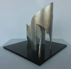 Margot Zanstra - Metalen sculptuur, Zonder titel + boek! kopen? Bied vanaf 150!