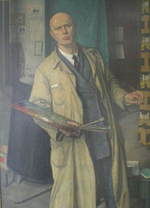 Henk Meijer - Fraai in 1920 Realistisch geschilderd "portret van man met bril" gesigneerd kopen? Bied vanaf 10!