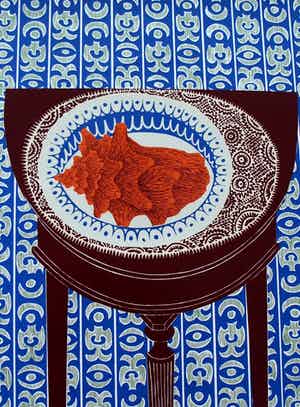 Sees Vlag - Zeefdruk - 1972 verkocht voor € 99!