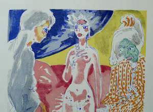 Kees van Dongen - Gravure 1001 nacht: 'Le Nègre sous le lit' kopen? Bied vanaf 25!