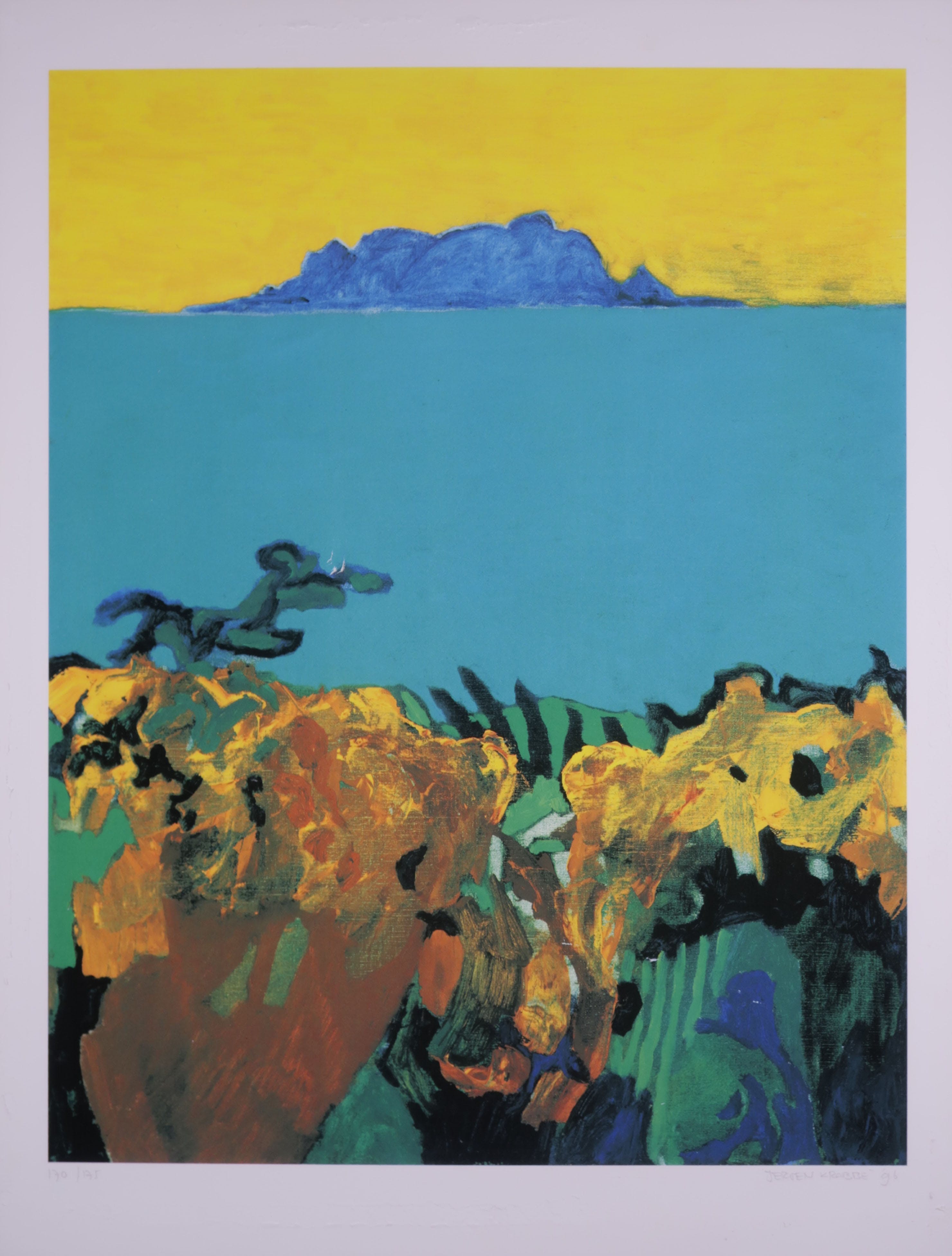 Jeroen Krabbe - Zeefdruk, Blue Mountain kopen? Bied vanaf 80!