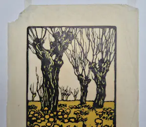 Arie Zonneveld - Arie Zonneveld - Wilgen - handgesigneerde houtsnede kopen? Bied vanaf 275!