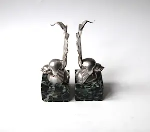 Gaston Rischmann - Art deco boeksteunen - kubistische vogels kopen? Bied vanaf 650!