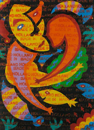 Gert Engels - Acryl op papier, Z.T. Fantasiefiguur - Ingelijst kopen? Bied vanaf 50!