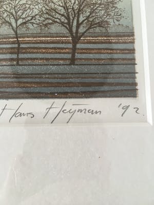 Hans Heijman - Handgesigneerde kleurenets z.t. kopen? Bied vanaf 35!