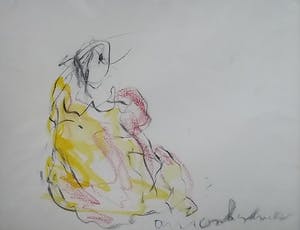 Anton Heyboer - Aquarel en houtskool op papier kopen? Bied vanaf 125!