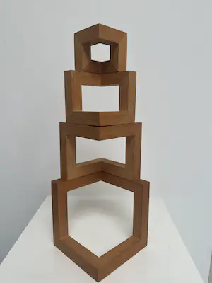 Hil Andringa - Houten sculptuur | 'zonder titel' kaufen? Bieten Sie von 1!