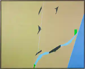 Hans Landsaat - Acryl op doek, Schiermonnikoog - Ingelijst verkauft für € 560!
