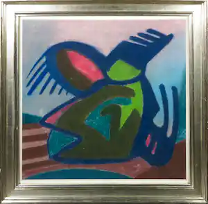 Klaas Boonstra - Pastel, Figuur - Ingelijst verkauft für € 190!