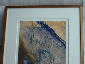 Niet of onleesbaar gesigneerd - Gemengde techniek , “Geitenschedels” – gesigneerd & ingelijst - 1992 kopen? Bied vanaf 10!