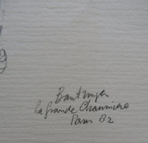 Cees Bantzinger - Pentekening op uitnodiging galerie Juffermans - 1982 kopen? Bied vanaf 10!