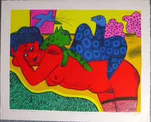 Corneille - De zeefdruk is in goede conditie en niet eerder ingelijst. verkocht voor € 400!