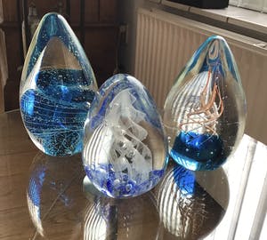 Curiosa - 3 grote glas sculpturen Murano kopen? Bied vanaf 60!