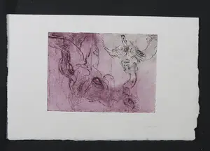 Luis Filcer - Lot van 5 unieke werken op papier (monotype), Naaktstudies / figuren kopen? Bied vanaf 1!