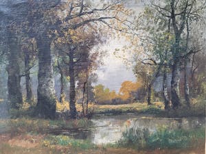 Arnout van Gilst - Boslandschap kopen? Bied vanaf 75!