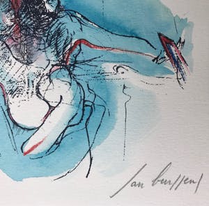 Jan Burssens - Mooie zeefdruk - 1996 - Gesigneerd - HC kopen? Bied vanaf 35!