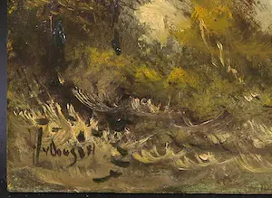 Harrij van Dongen - Olieverf op paneel, Landschap kopen? Bied vanaf 1!