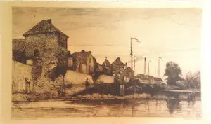 Willem Wenckebach - Haven van Leerdam aan de Linge (1899) kopen? Bied vanaf 30!