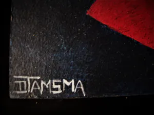 Dieuwke Tamsma - Fraaie set van 2 olieverf schilderijen "Dag & Nacht" gesigneerd kopen? Bied vanaf 62!