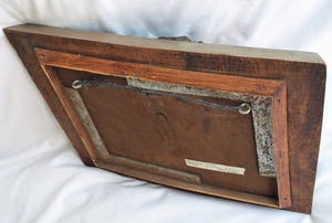 Klaas Pijlman - Aardewerk op hout , Handen ineen - ca. 1975 kopen? Bied vanaf 50!