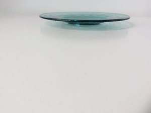 Orrefors - glazen bord met golfmotief en kartelrand kopen? Bied vanaf 10!