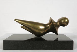 Björn Weckström - Lapponia - Bronzen sculptuur van een liggende vrouw kopen? Bied vanaf 500!