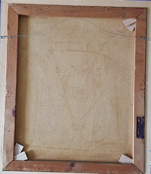 Niet of onleesbaar gesigneerd - Figuren bij een poort. kopen? Bied vanaf 1!