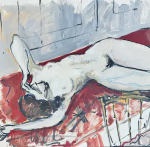 Jean-Marie Planque - Eine wunderschöne und große Aktstudie im Atelier kopen? Bied vanaf 70!