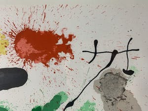 Joan Miro - HANDGESIGNEERDE kleurenlitho - 'Le Lézard aux Plumes d'Or - 1971 kopen? Bied vanaf 1!