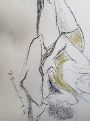 Dirk Smorenberg - Houtskool en pastel op papier kopen? Bied vanaf 15!