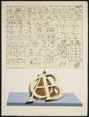 Lucio del Pezzo - Zeefdruk, Geometrico kopen? Bied vanaf 40!