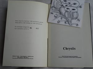 Chrysiis - Inkttekening , Ontwerp voor Kerstkaart 1978 + Boekje kopen? Bied vanaf 1!
