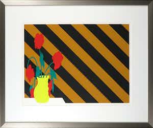 Alphons Freijmuth - Zeefdruk, Zonder titel - Ingelijst verkocht voor € 80!