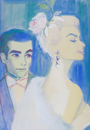 Niet of onleesbaar gesigneerd - Aquarel, Zonder titel kopen? Bied vanaf 1!