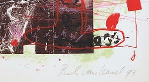 Rik van Iersel - 'Kop' - Originele litho met Kunstboek kunstenaar hardcover - Nieuwstaat kopen? Bied vanaf 39!