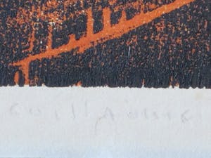 Guillaume Le Roy - Abstract - Houtsnede kopen? Bied vanaf 35!