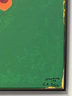 Corneille - Ingelijste zeefdruk op doek Oiseau Libre - Cobra - EA 9/13 kopen? Bied vanaf 800!