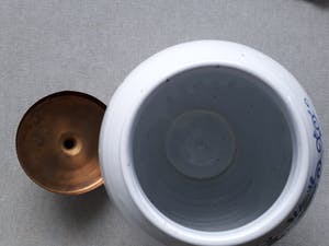Royal Goedewaagen - Aardenwerk Tabakspot met koperen / messing deksel kopen? Bied vanaf 1!