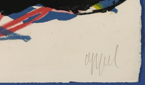Karel Appel - Litho, A Beast Drawn Man D - Ingelijst kopen? Bied vanaf 1!